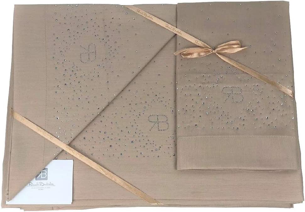 Completo Lenzuola Letto Matrimoniale Strass Renato Balestra Strass due piazze