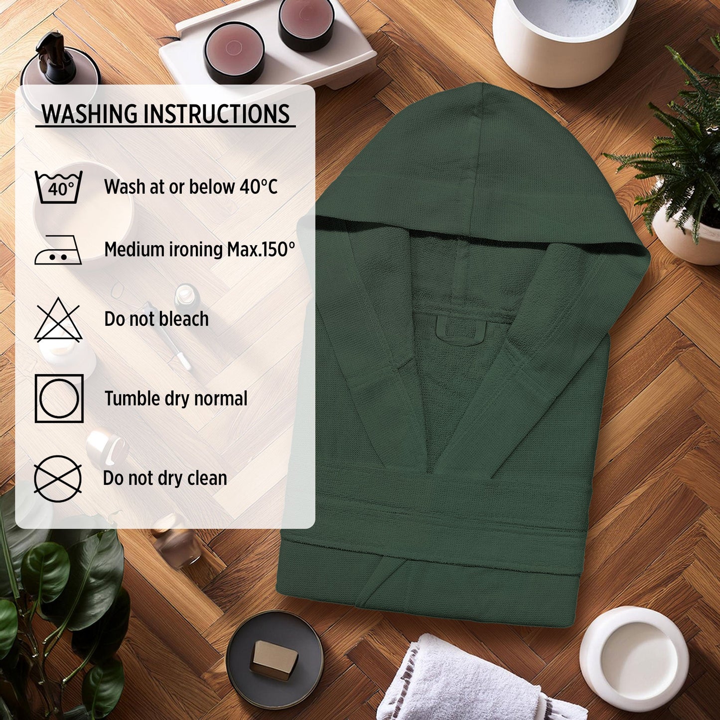 Accappatoio in microspugna uomo donna in Cotone con Cappuccio Bagno Unisex 0064