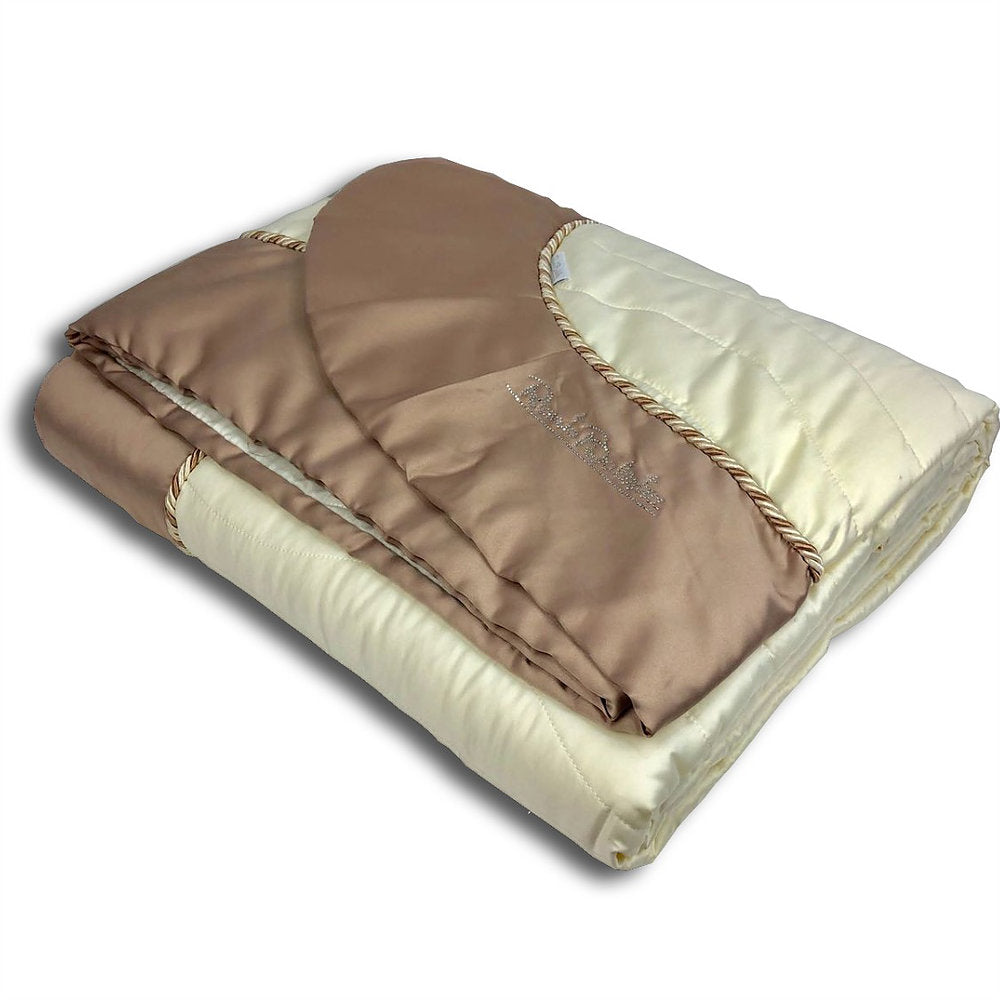 Trapuntino Matrimoniale Primaverile Raso Renato Balestra Letto 2 piazze Strass