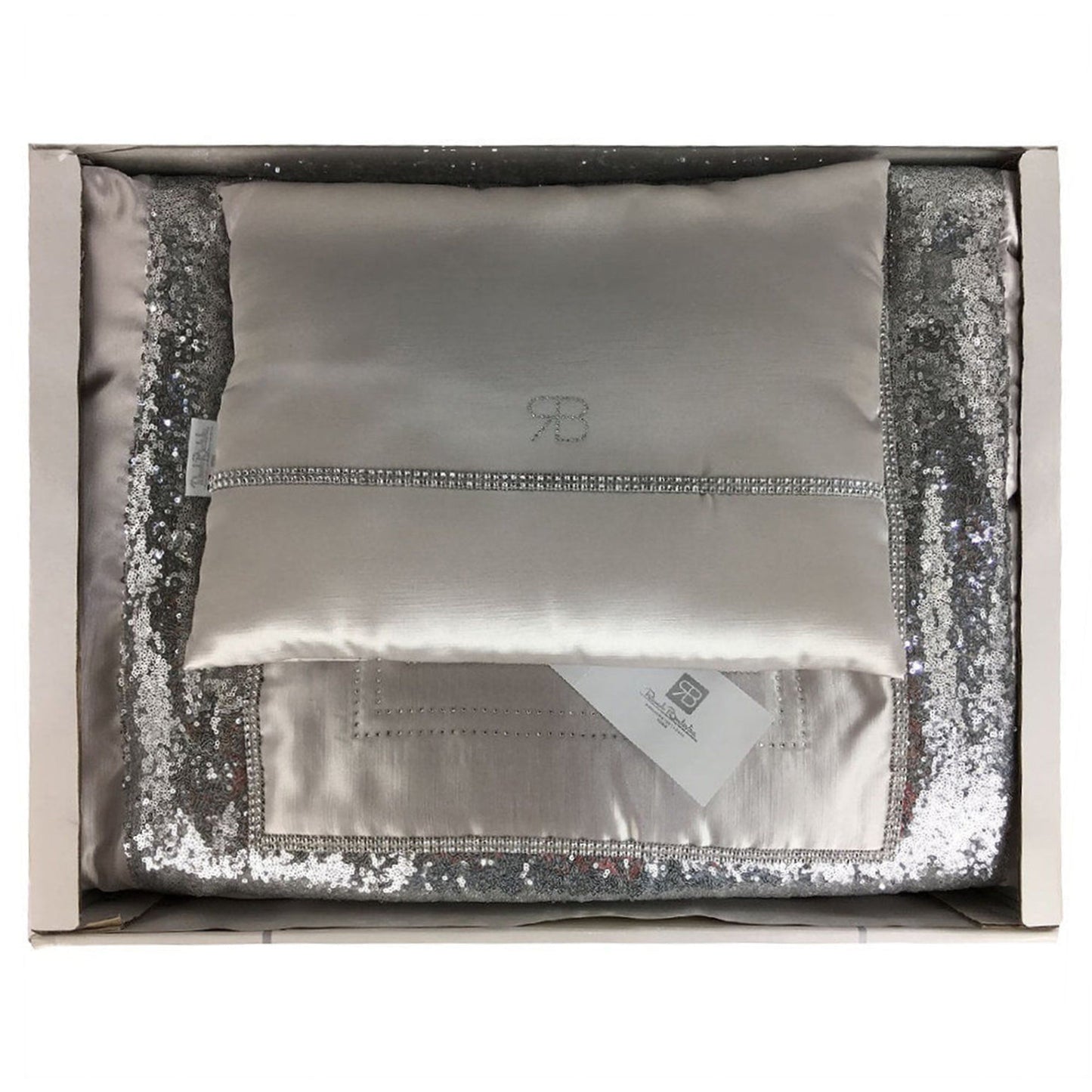 Trapuntino Copriletto Trapuntato Matrimoniale Raso 2piazze Renato Balestra Strass