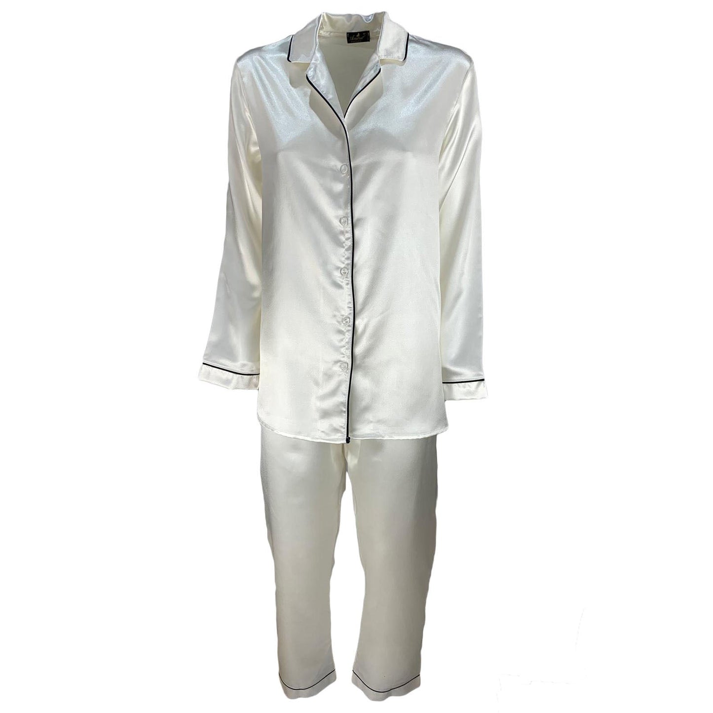 Pigiama raso donna lungo lingerie Andra camicia da notte in taglie da 2 a 6 0881