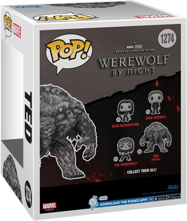 Funko Pop ! Marvel Werewolf By Night: (1274) Ted Vinyl Figure 9Cm