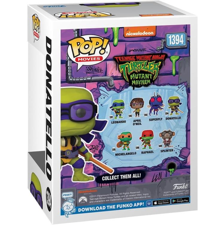 Funko Pop! Movies: Tmnt Teenage Mutant Ninja Turtles Donatello (1394) Tartarughe
