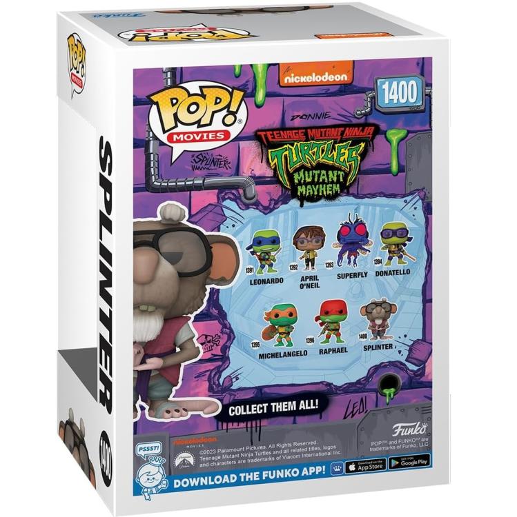 Funko Pop! Movies: Tmnt Teenage Mutant Ninja Turtles Splinter (1400) Tartarughe