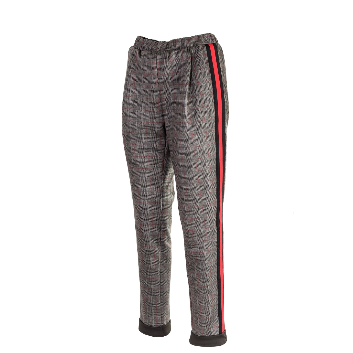 Pantalone donna confort alla caviglia con elastico in vita made in italy 1444