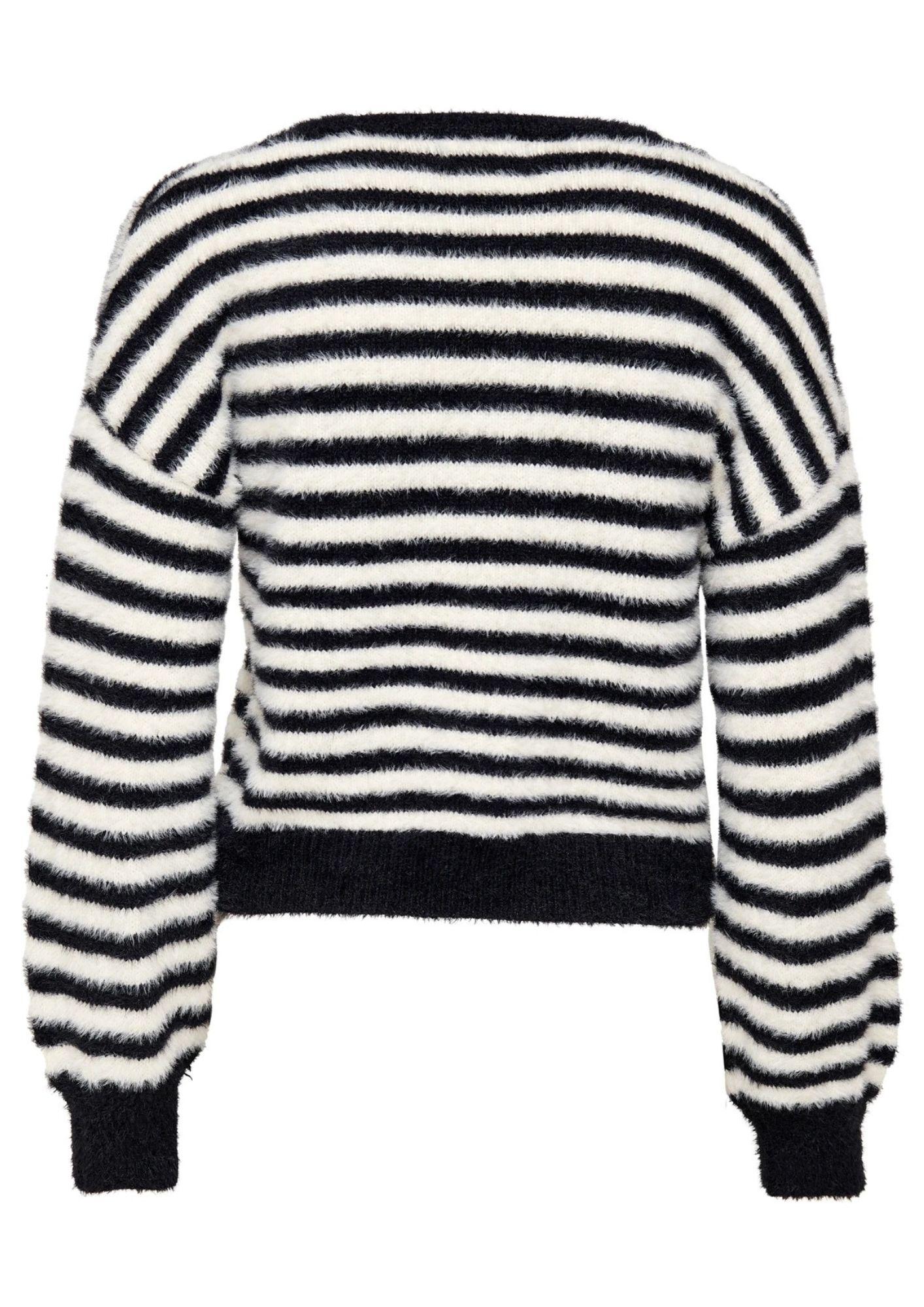 Only Maglione Donna Piumo Nero Egret