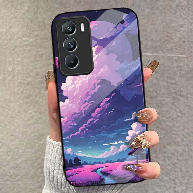 Starry Sky At Night Fashion Phone Case Cover for iQOO Neo 8 7 6 5 3 iQOO 11 10 9 8 7 5 Z7 Z6 Z5 Z3 Z1 S17 S16 S15 S12 T1 U3 X S E Pro 5G Tempered Glass