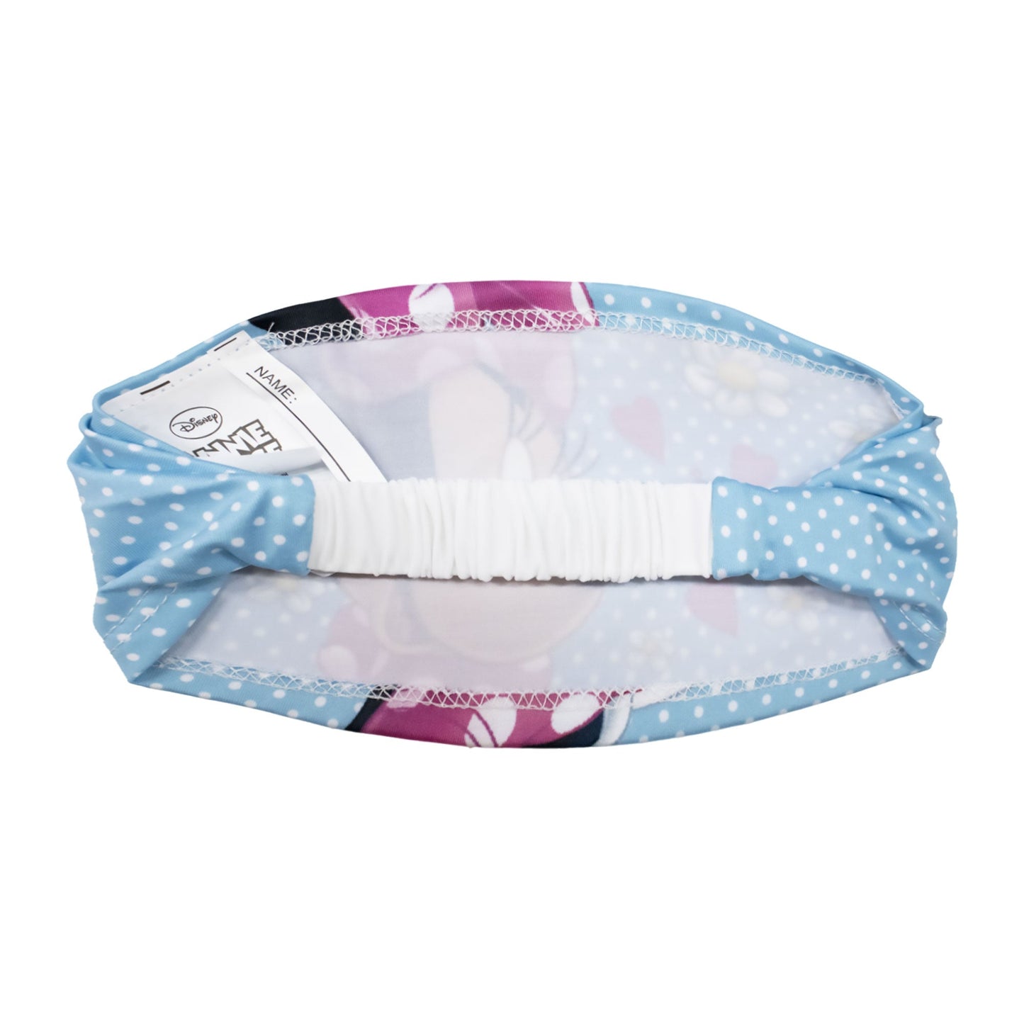 Fascia per capelli elastica Disney Minnie ufficiale stampata per bambina 1855