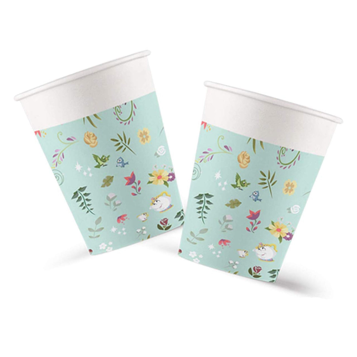 Bicchieri di carta Disney Principesse 200 ml feste di compleanno 8 pz 1999