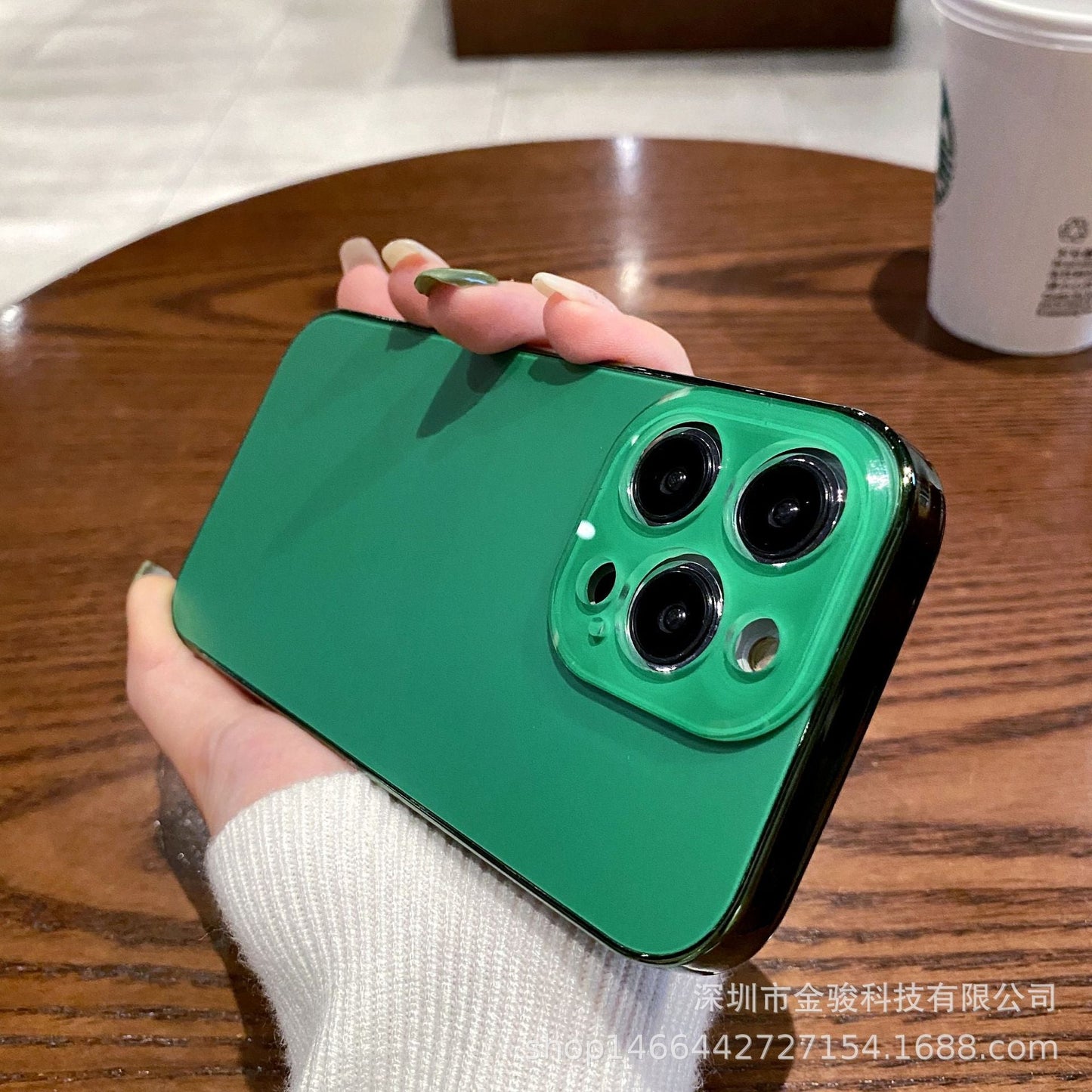 Electroplated Tpu Frosted Acrylic Phone Case