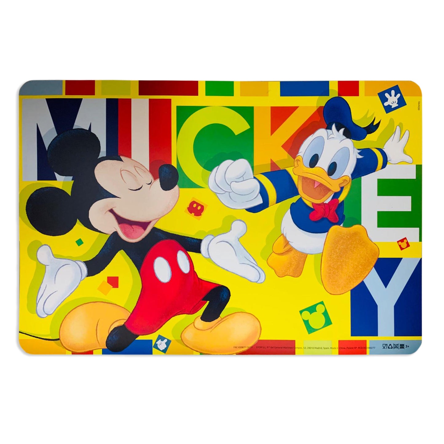 Tovaglietta americana ufficiale Disney Mickey Mouse colazione asilo bimbo 2657