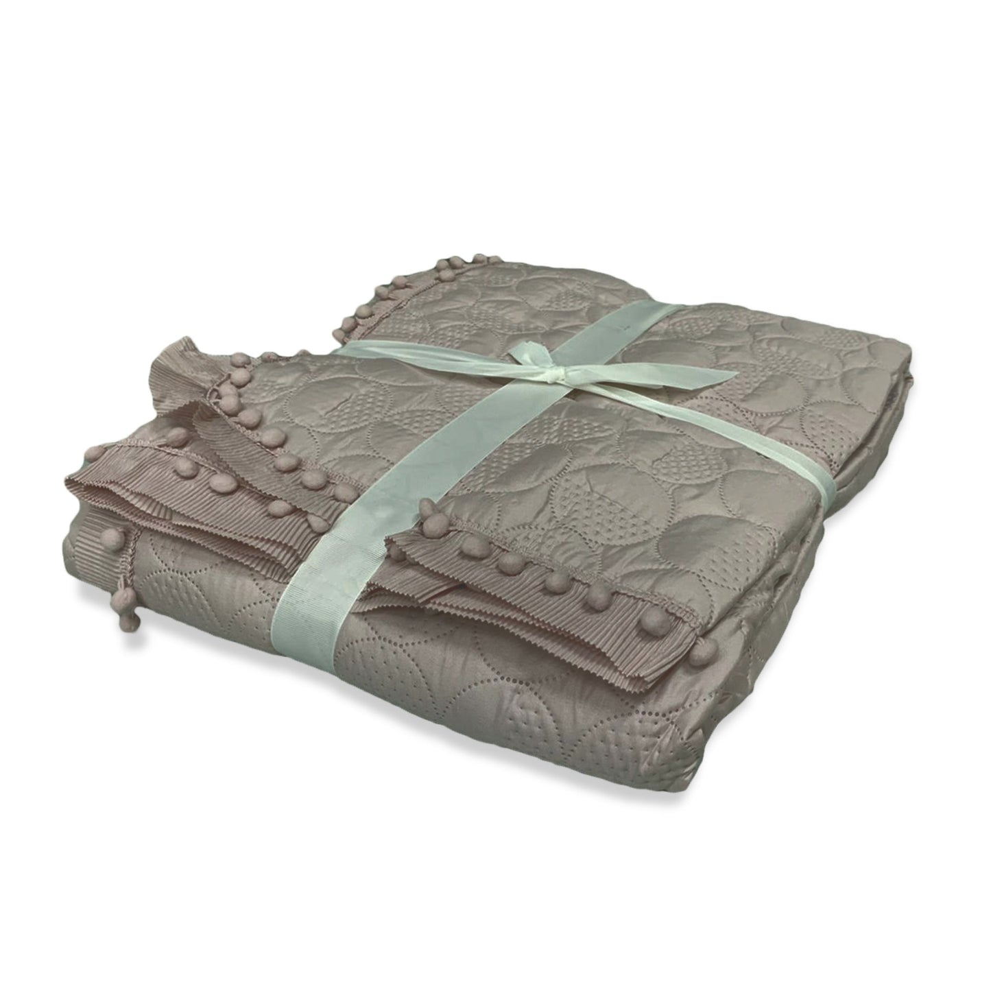 Copriletto primaverile letto matrimoniale IRGE 260x260 cm art. pon pon 3014