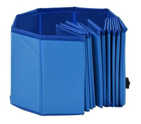 Piscina Pieghevole per Cani - Robusta Facile da Svuotare e Pulire interamente in PVC