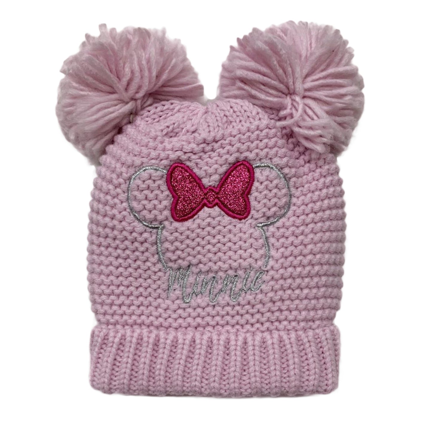 Cappello invernale Disney Baby Minnie Pon Pon e ricamo cappellino bambina 3402