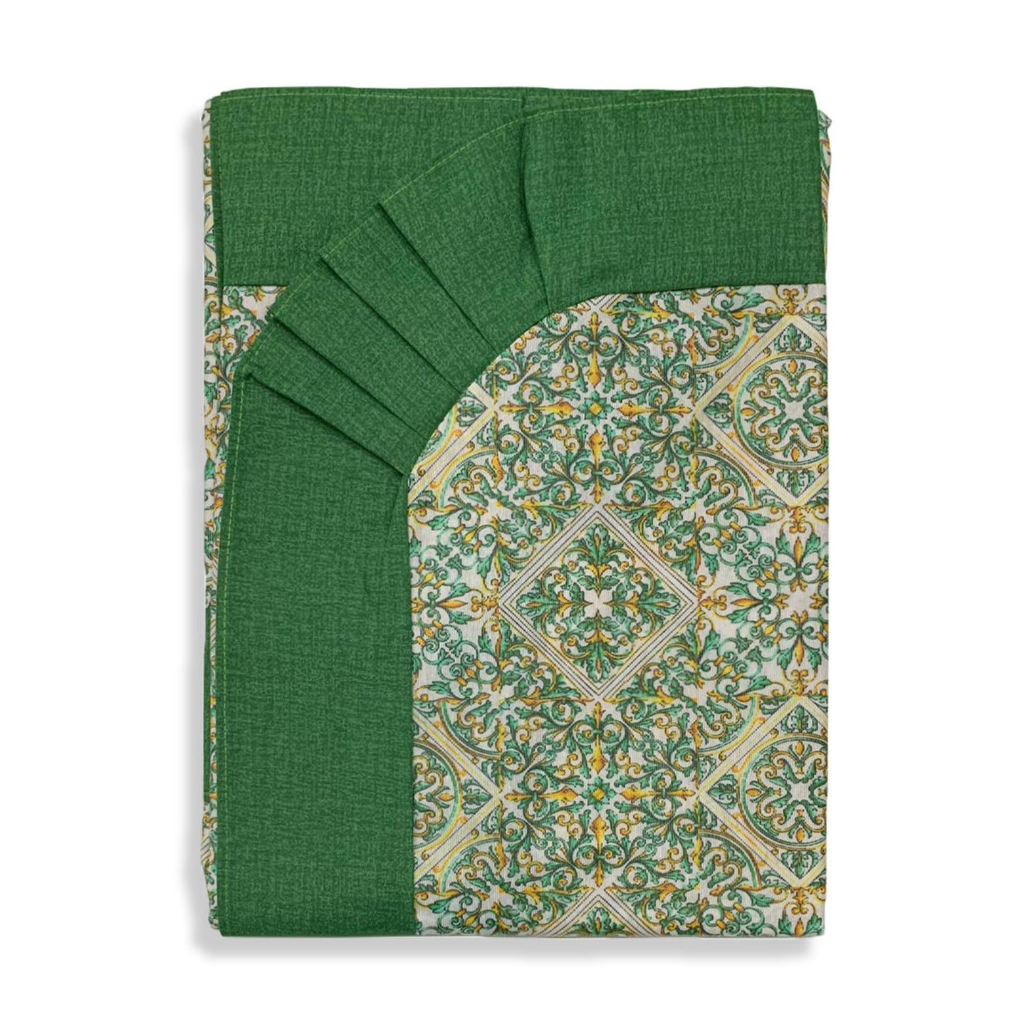 Tovaglia Plastificata copritavola 12 posti rettangolare con volant 3502