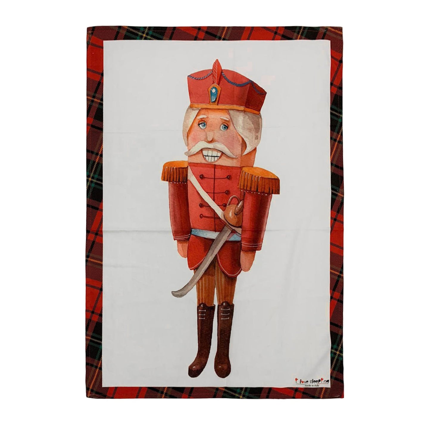 Set Strofinacci Natalizi Canovacci 3 Pezzi Natale Schiaccianoci idea regalo 3678