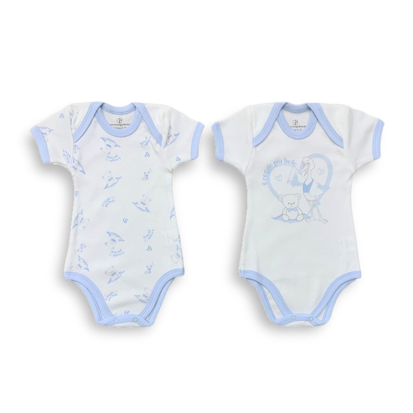 Body americano neonato caldo cotone bimbo mezze maniche Nazareno Gabrielli 3806