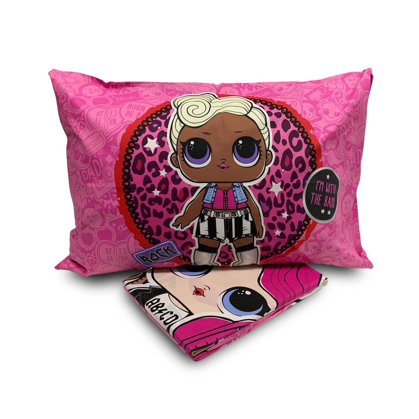 Completo lenzuola LOL Surprise per letto singolo cotone 1 posto una piazza 3890