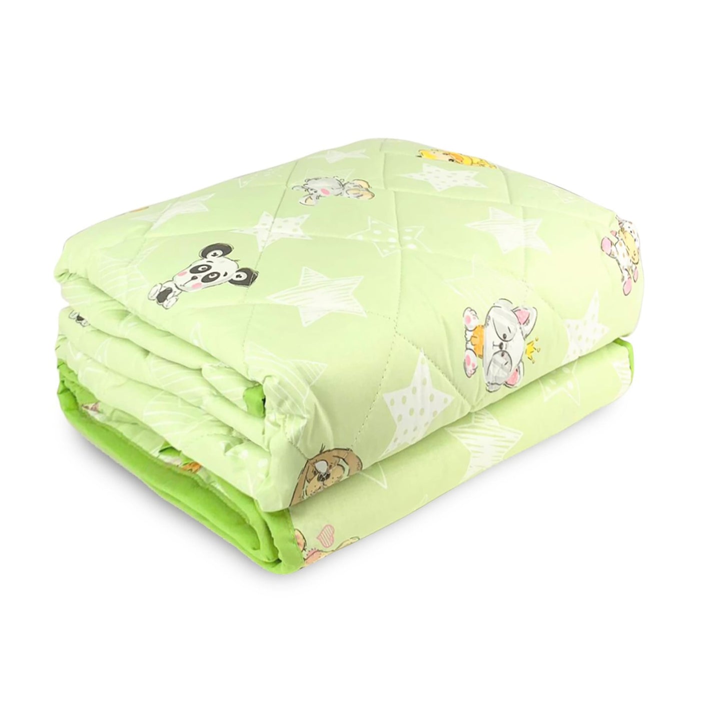 Trapuntino primaverile Biancaluna in cotone culla lettino + paraurti Alex 4143