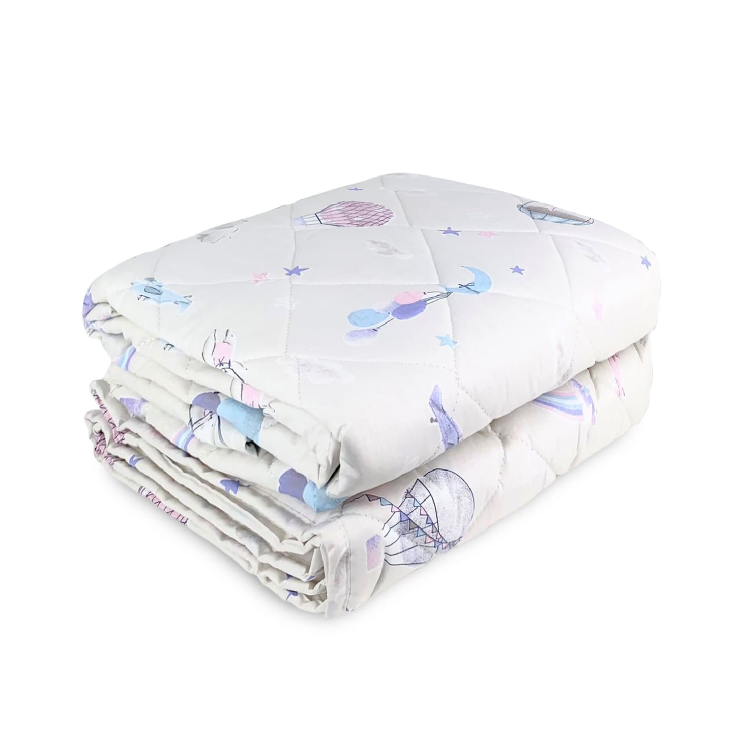 Trapuntino primaverile Biancaluna in cotone culla lettino + paraurti Betta 4144