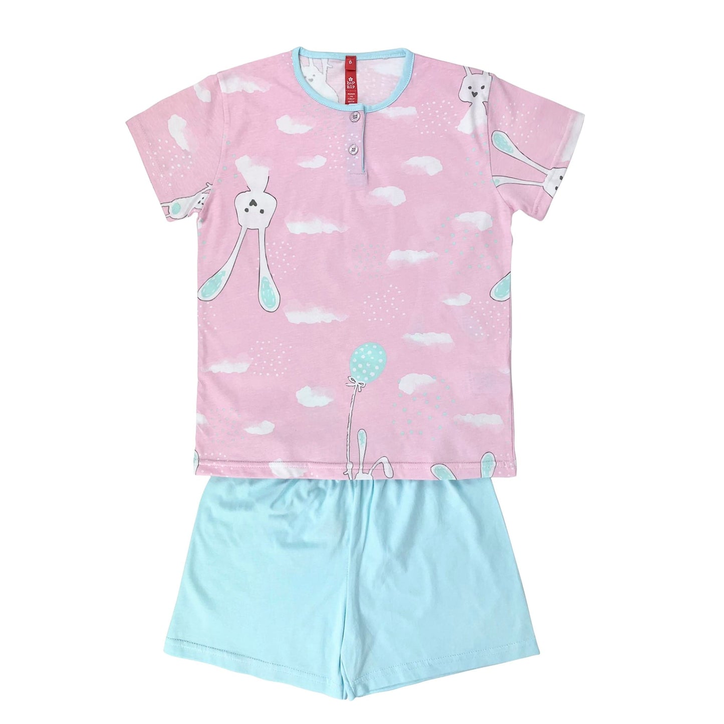 Pigiama bambina mezze maniche bip bip primavera estate in cotone 4178