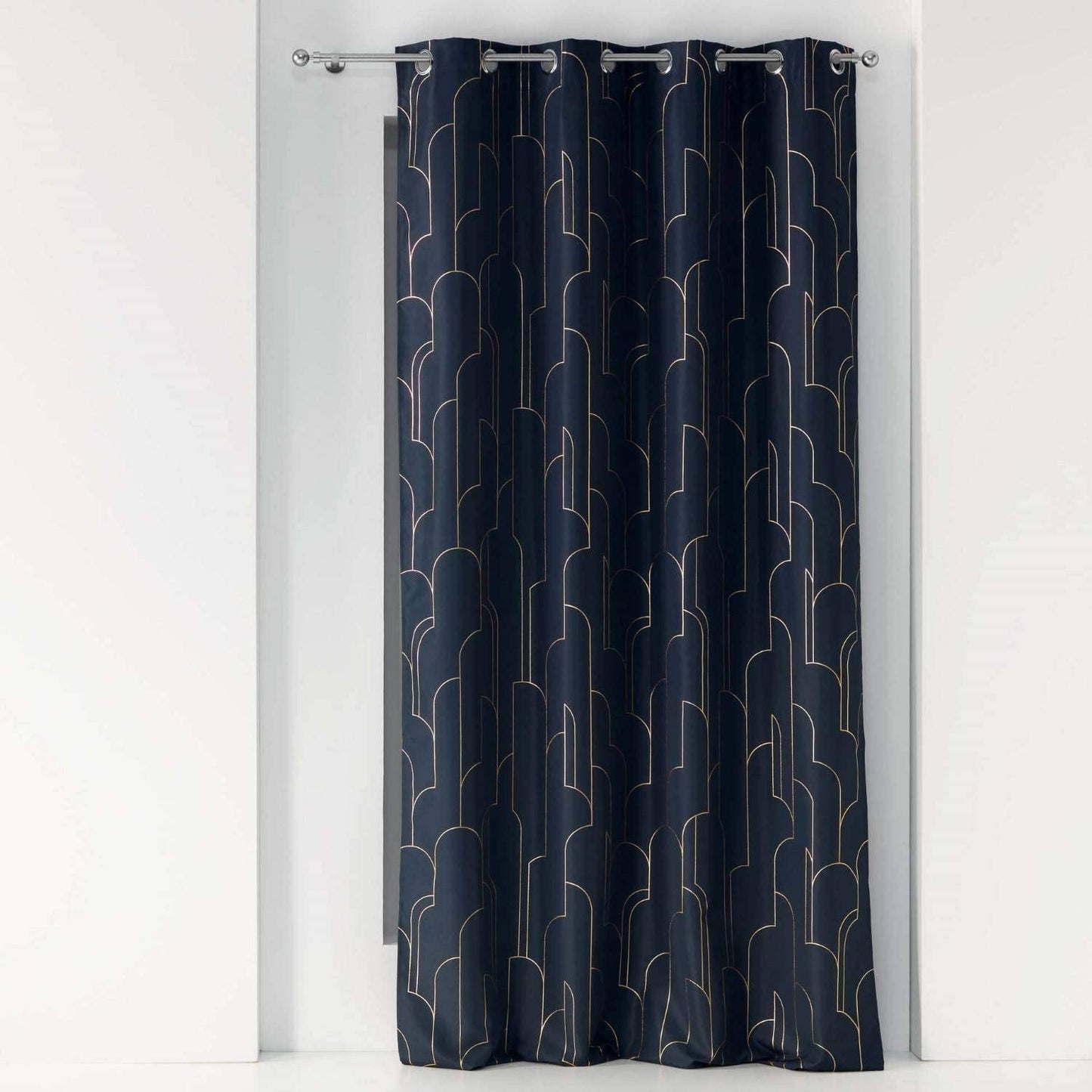 Tenda arredo 1 pannello con borchie Douceur d'Intérieur 140x260 cm 4252
