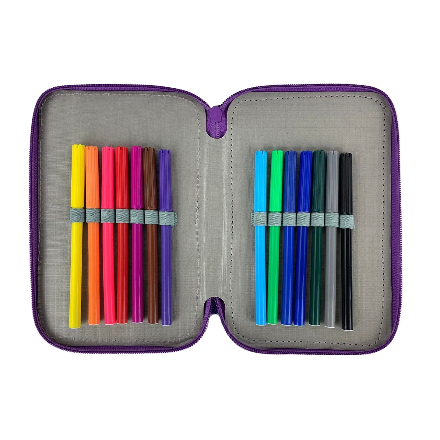 Astuccio borsello scuola Disney Frozen Elsa ufficiale colori 2 scomparti 4328