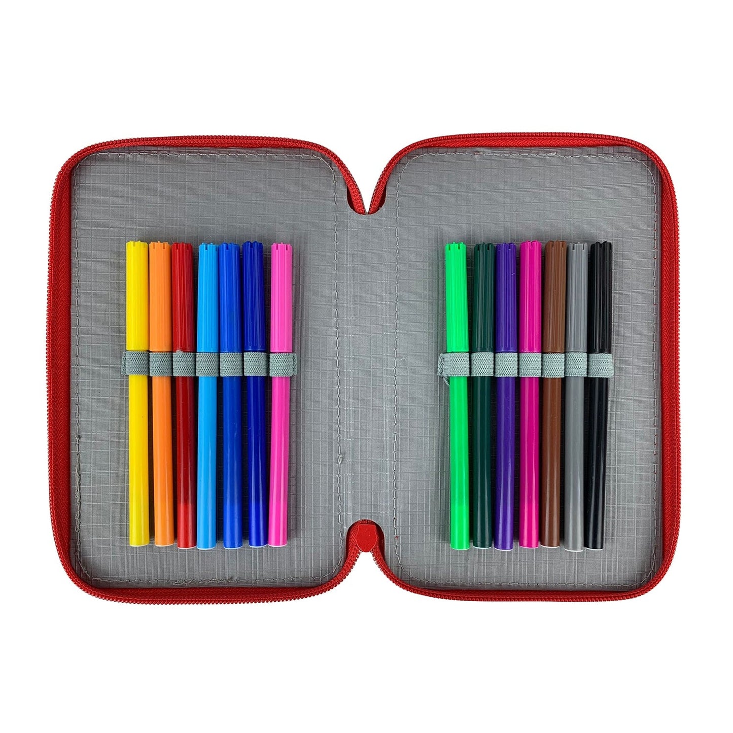 Astuccio borsello scuola Disney Mickey Mouse ufficiale colori 2 scomparti 4329