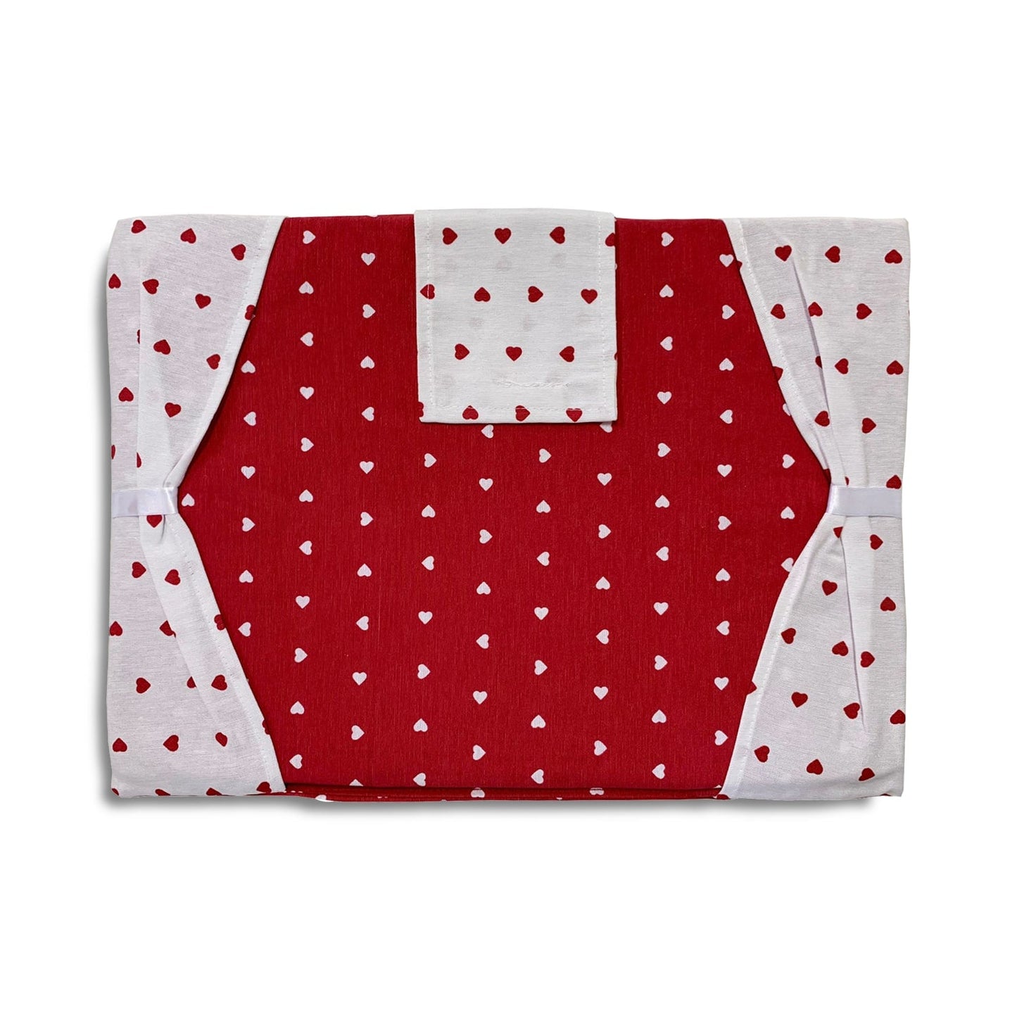 Copriforno cucina imbottito in fantasia cuori volant 47x35 BA Collection 4344