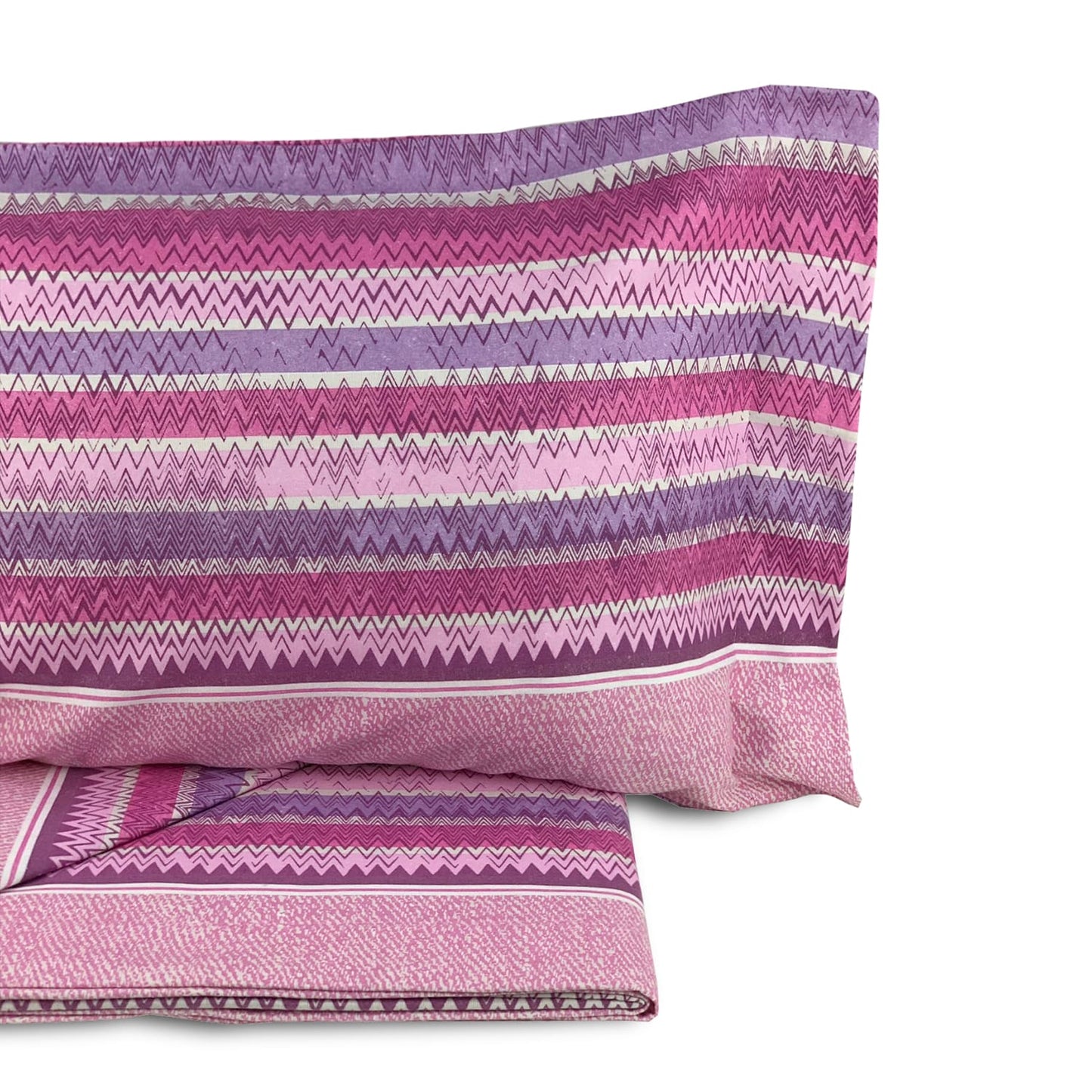 Completo lenzuola in flanella di cotone singolo Biancaluna 1 piazza 4358