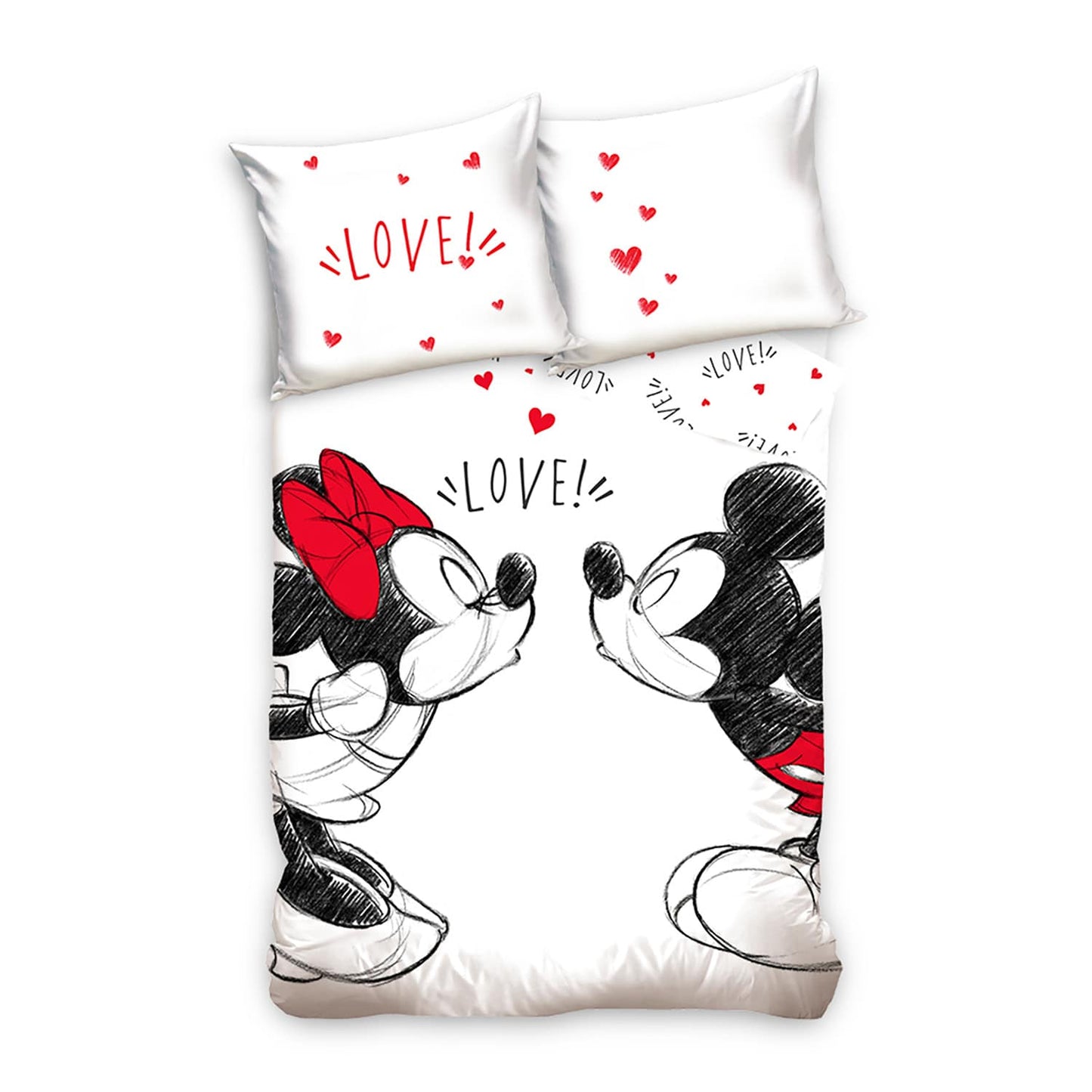 Set letto singolo copripiumino + federa ufficiale Disney Mickey and Friends 4404