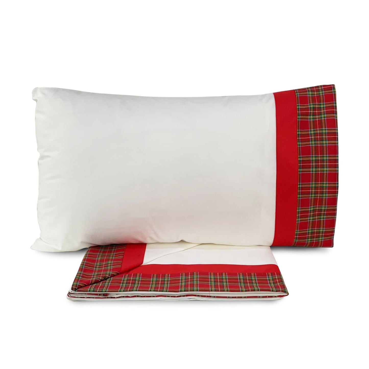 Completo lenzuola cotone matrimoniale Antica Tessitura Italiana 2 piazze 4509