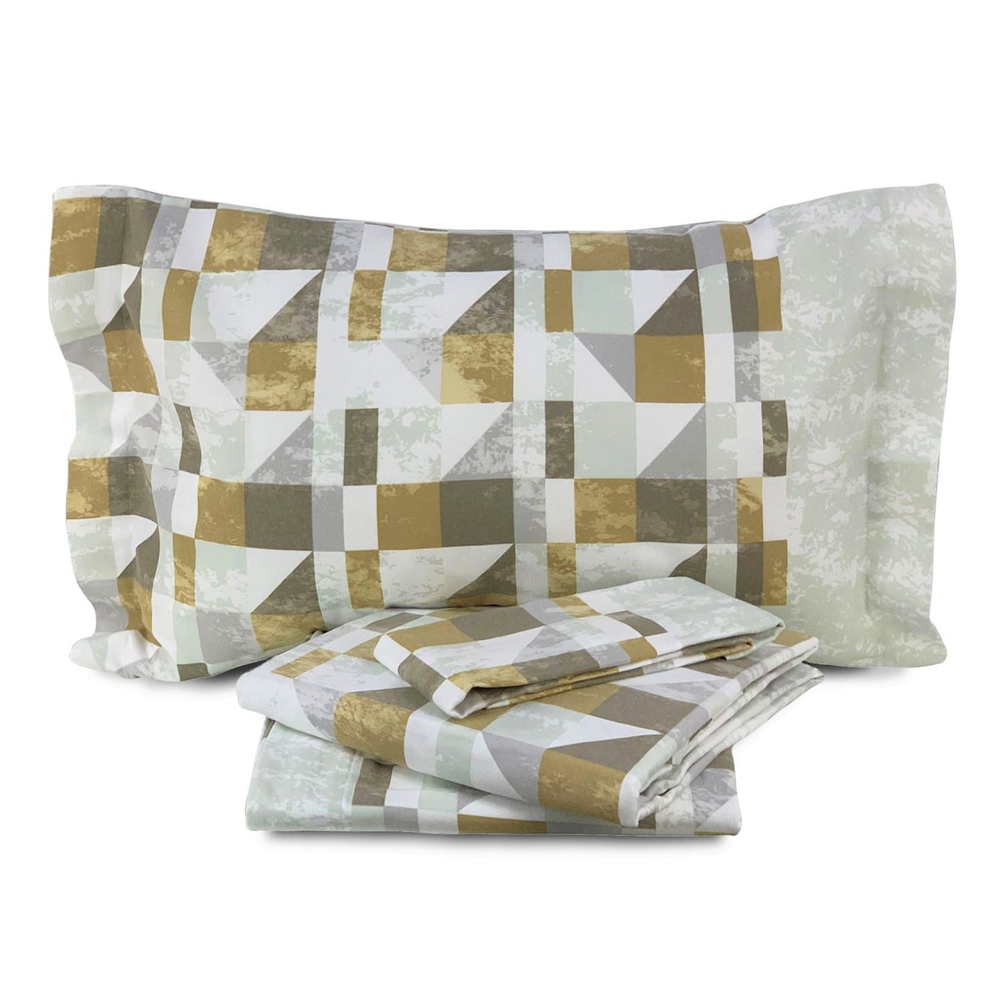 Completo lenzuola in flanella matrimoniale Caleffi Cromatic letto 2 piazze 4550