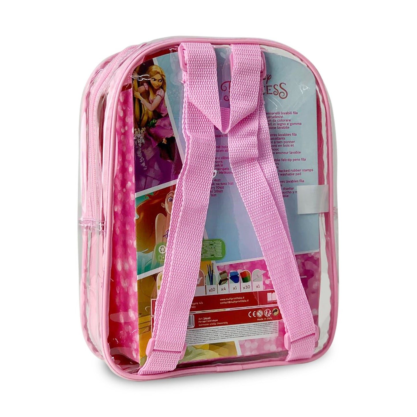 Set cancelleria zaino Disney Princess ufficiale colori per bambini 4664