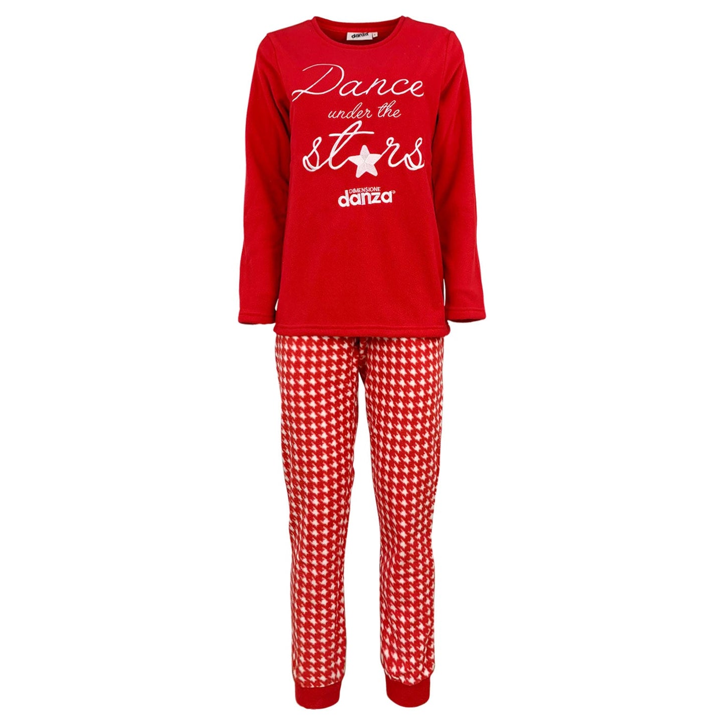 Pigiama invernale natalizio lungo donna in pile Natale Dimensione Danza 4779