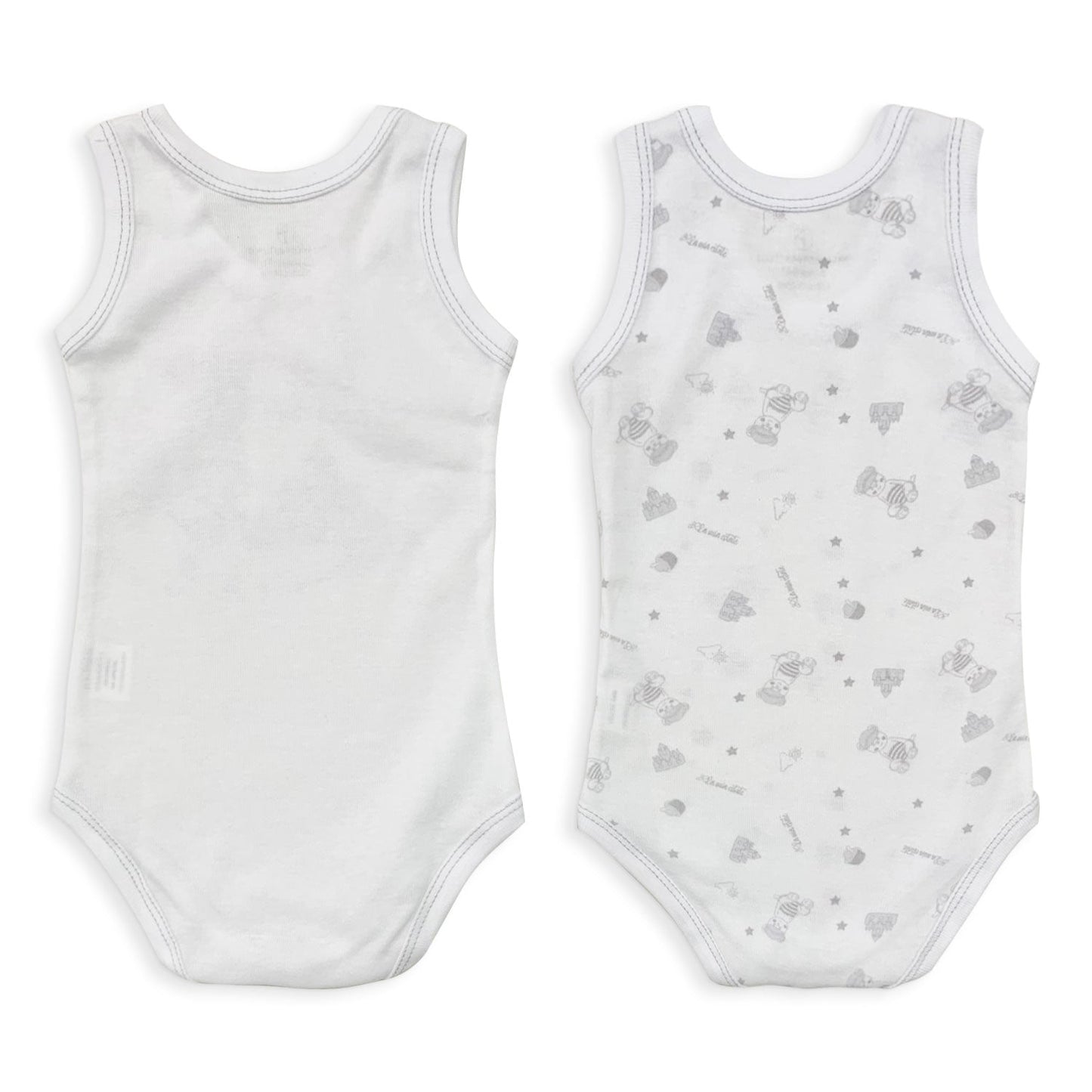 Coppia Body americano neonato in cotone bimbo giromanica Nazareno Gabrielli 5003