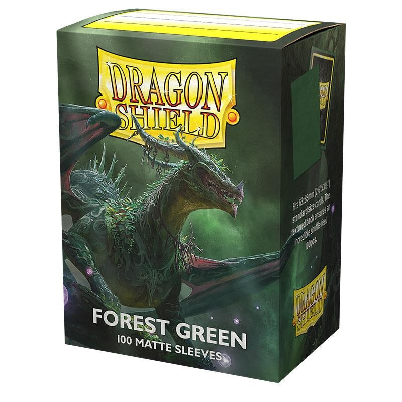 DRAGON SHIELD Standard Sleeves - Matte Forest Green (100 Sleeves)