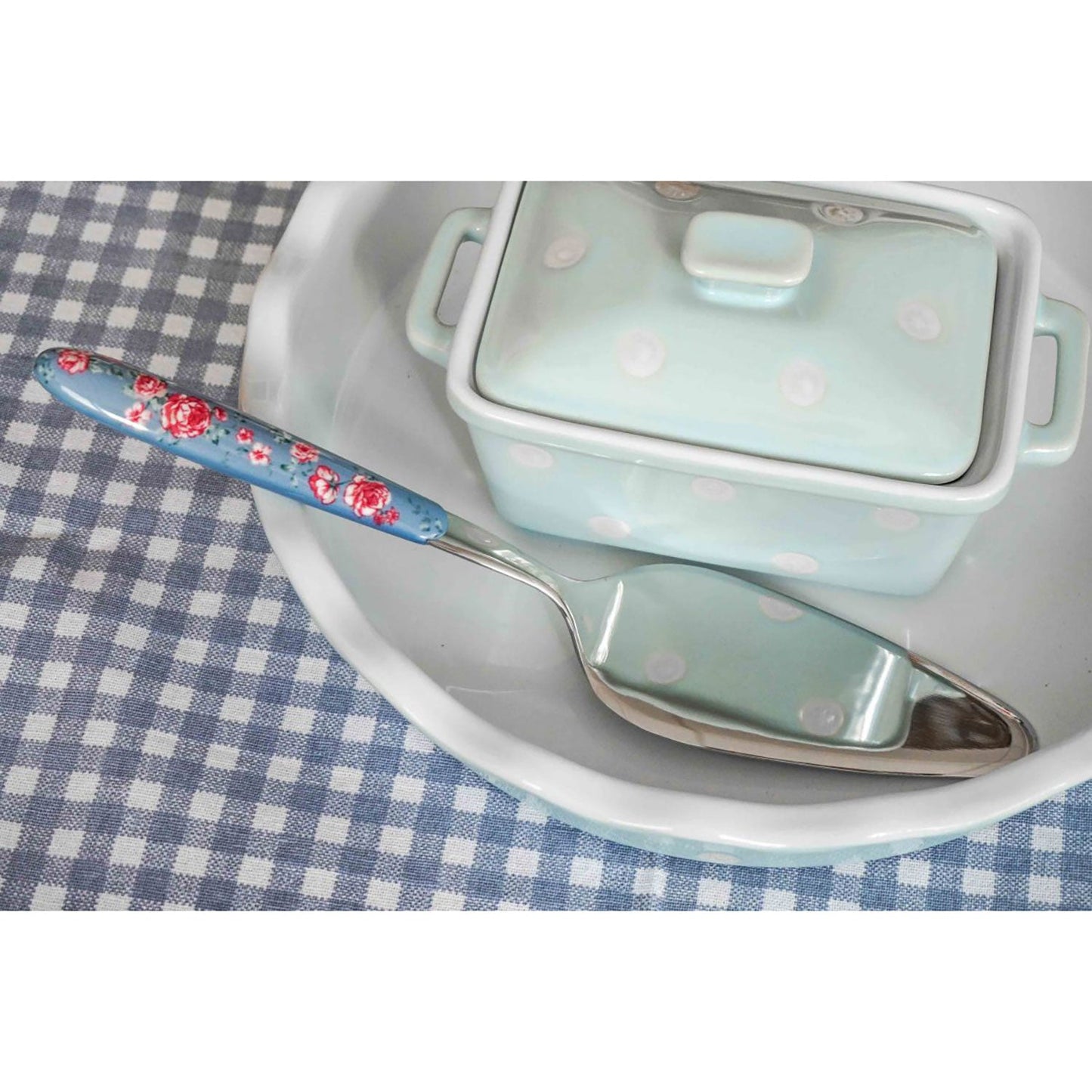 Paletta per torta Isabelle Rose Shabby chic Julia in acciaio inox vintage 5120