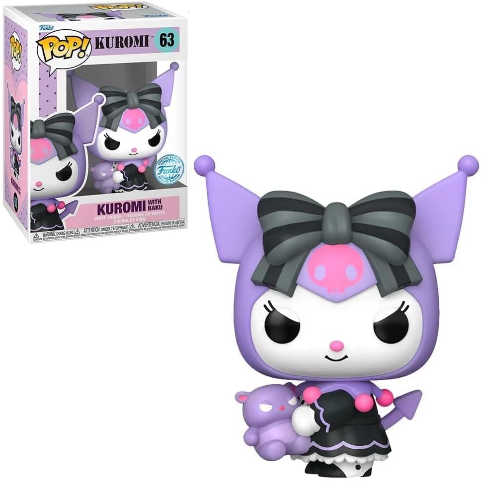 Funko Pop ! Animation Sanrio - (63) Kuromi With Baku Special Edition 9cm