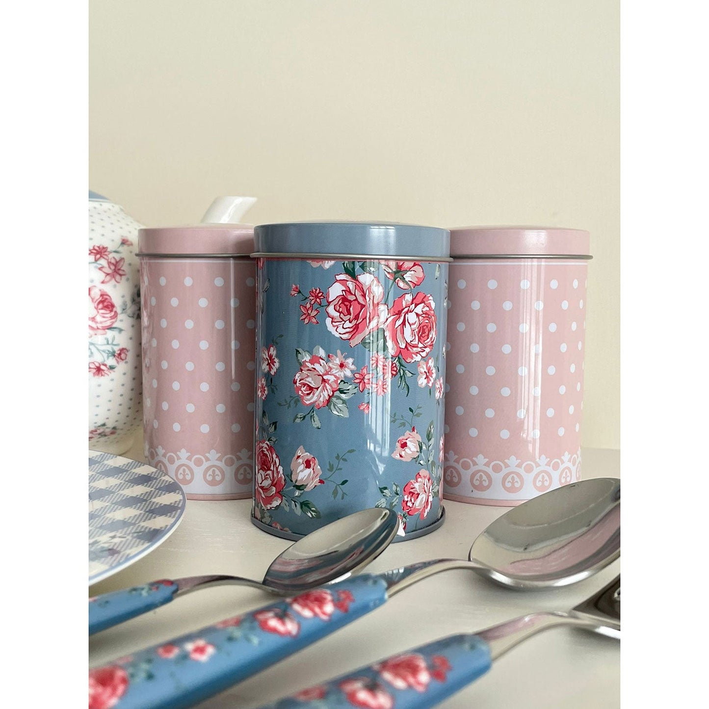 Spargizucchero Isabelle Rose spargi cacao zucchero a velo Shabby chic pois 5163