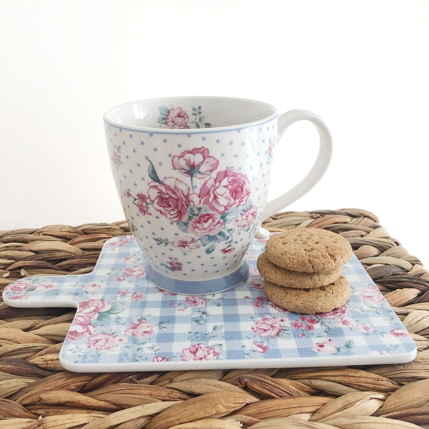 Tagliere in porcellana Isabelle Rose piatto per cucina Shabby chic Julia 5167