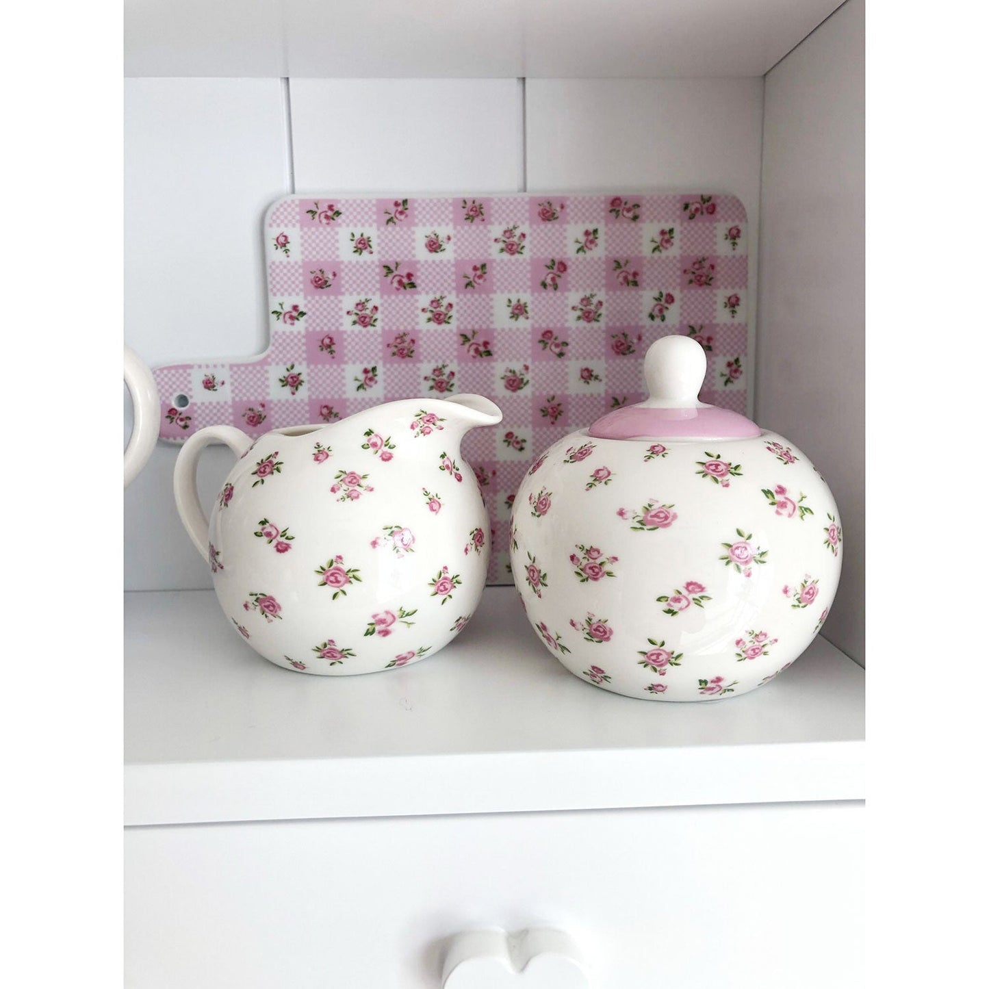 Tagliere in porcellana Isabelle Rose piatto per cucina Shabby chic Holly 5168