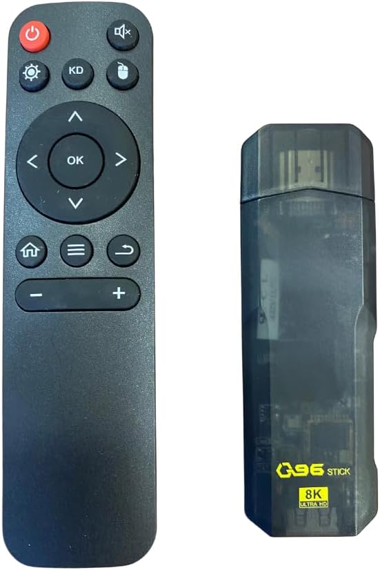 Q96 Firestick Android TV 8GB+128GB con supporto 4K, Wi-Fi Dual Band e telecomando mouse. Trasforma la tua TV in una smart TV Android potente e veloce.