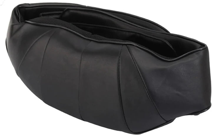 Massaggiatore Cervicale e Schiena Shiatsu con Riscaldamento - Allevia Tensioni Muscolari e Favorisce il Benessere (Nero)