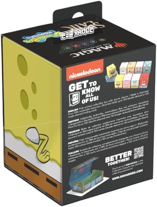 Squaroes Spongebob SB015 (iNteRnEt SEnsAtioN) Box Scatola Porta Mazzo Carte TCG