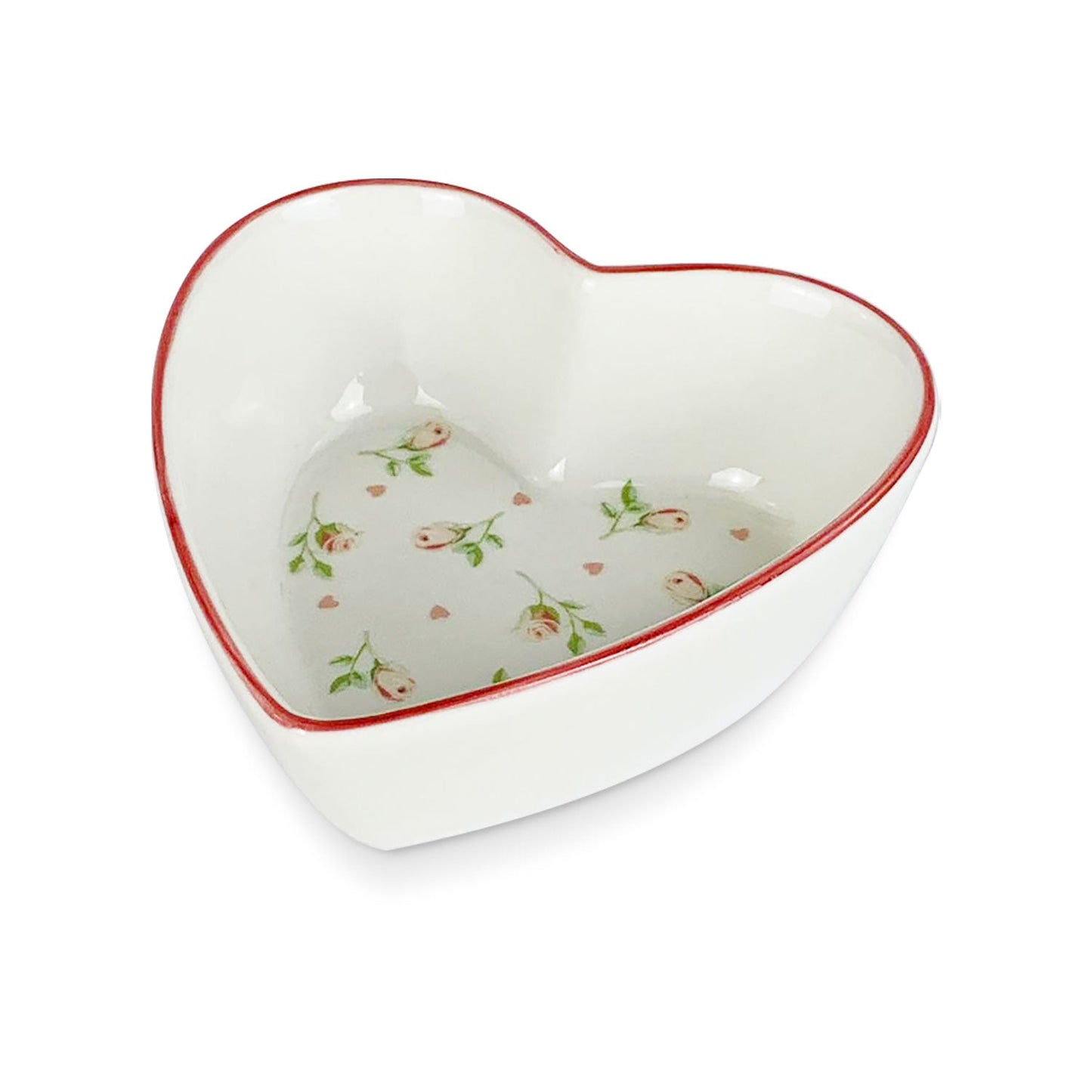 Ciotola Nuvole di Stoffa a forma di Cuore Annette piatti motivo fiori 5293