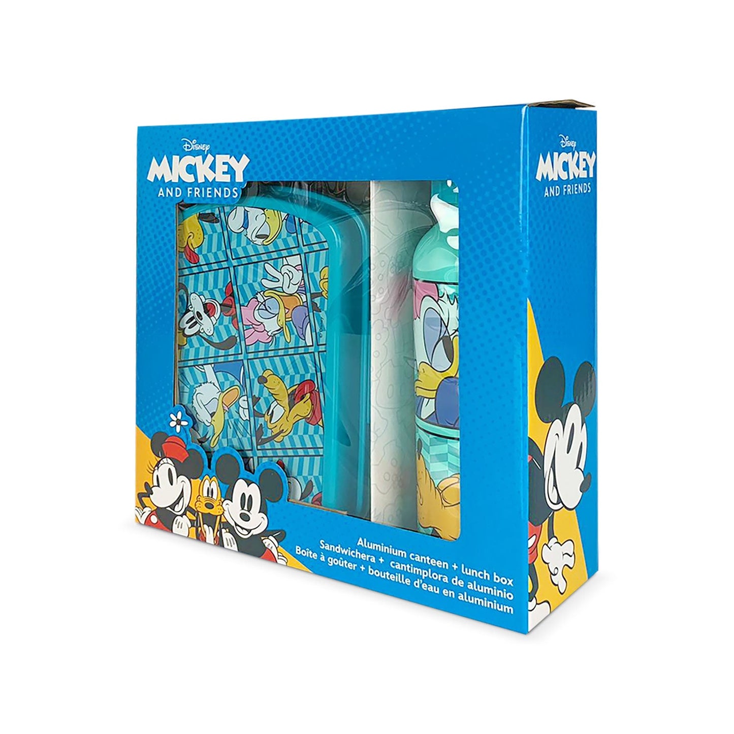 Set pranzo 2 pezzi Disney Mickey Mouse friends borraccia 500ml portapranzo 5388