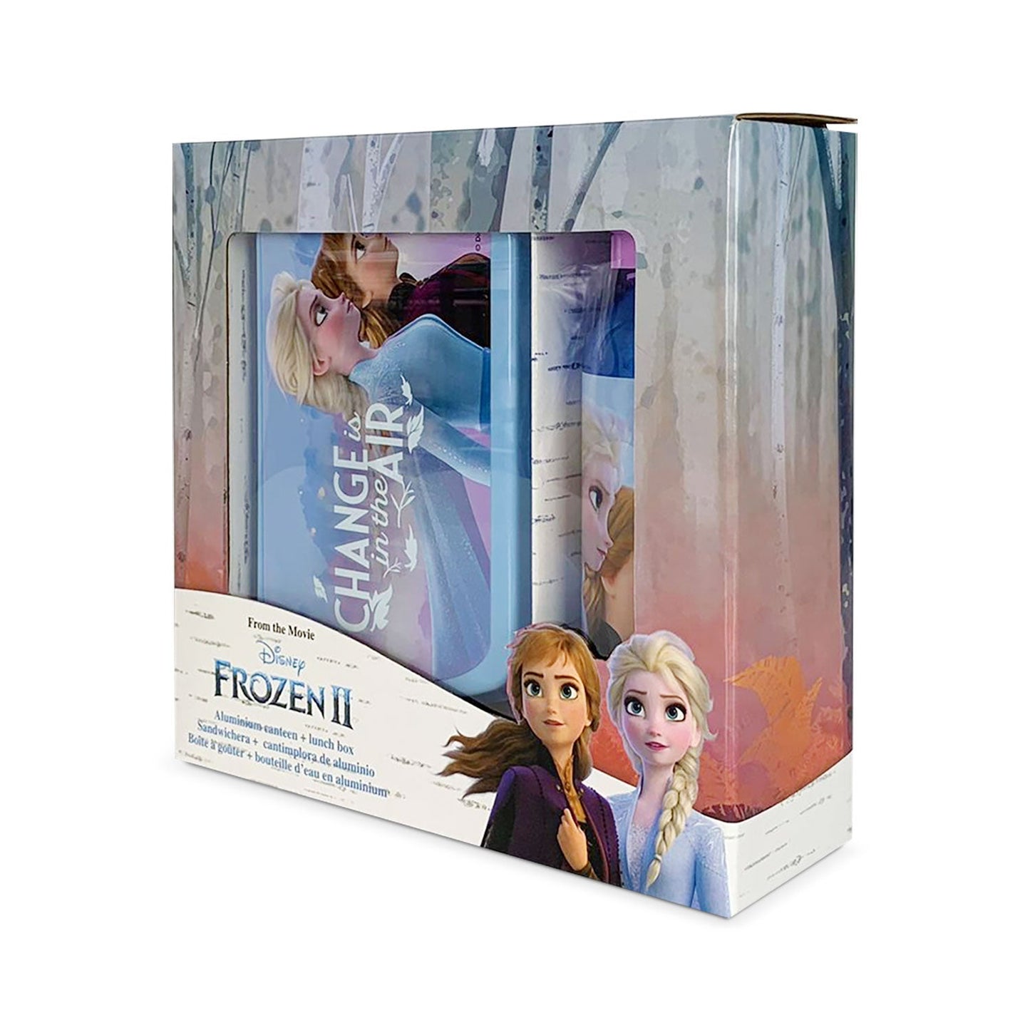 Set pranzo 2 pezzi Disney Frozen Elsa e Anna borraccia 500ml portapranzo 5390