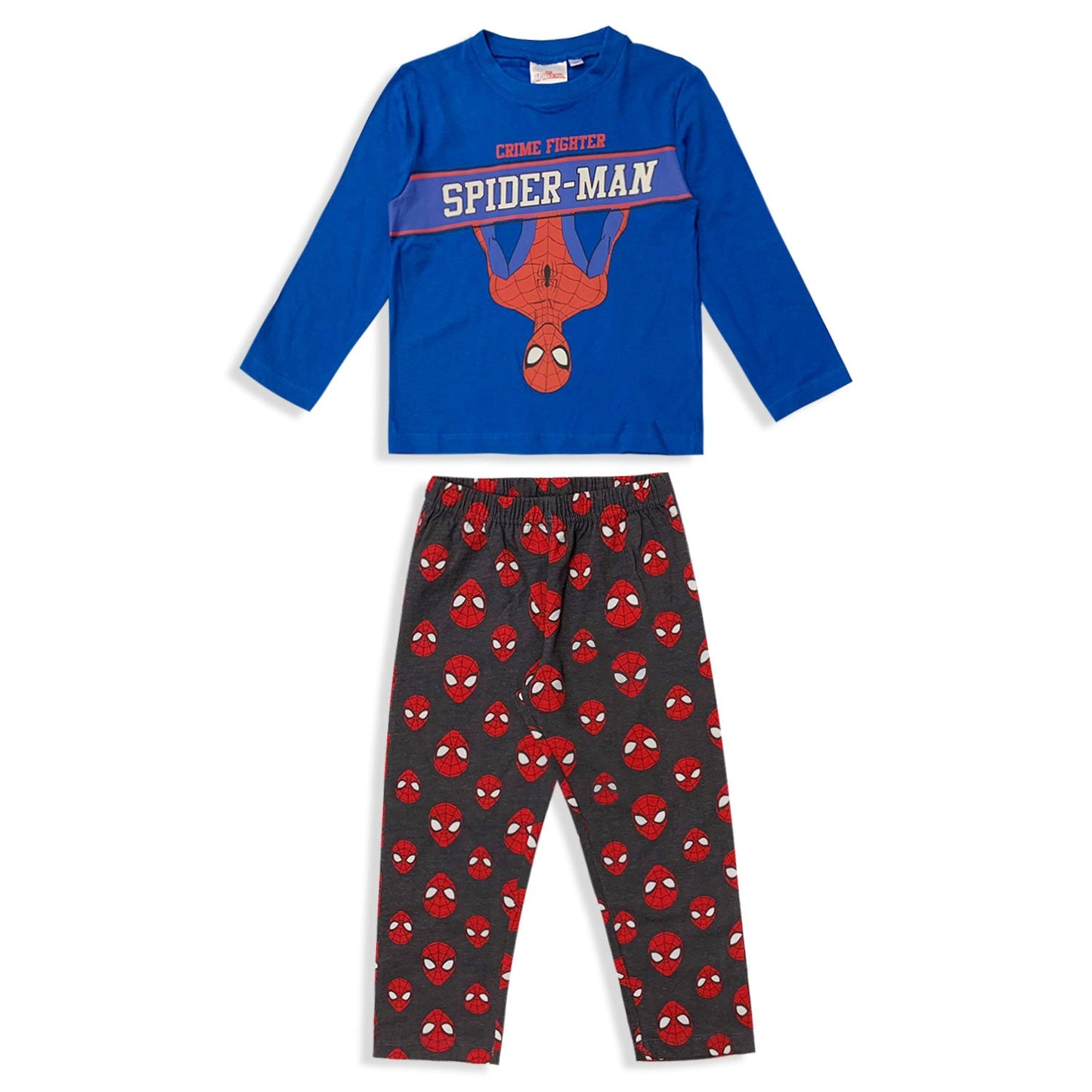 Pigiama Marvel Spiderman lungo ufficiale maniche lunghe in cotone bambino 5570