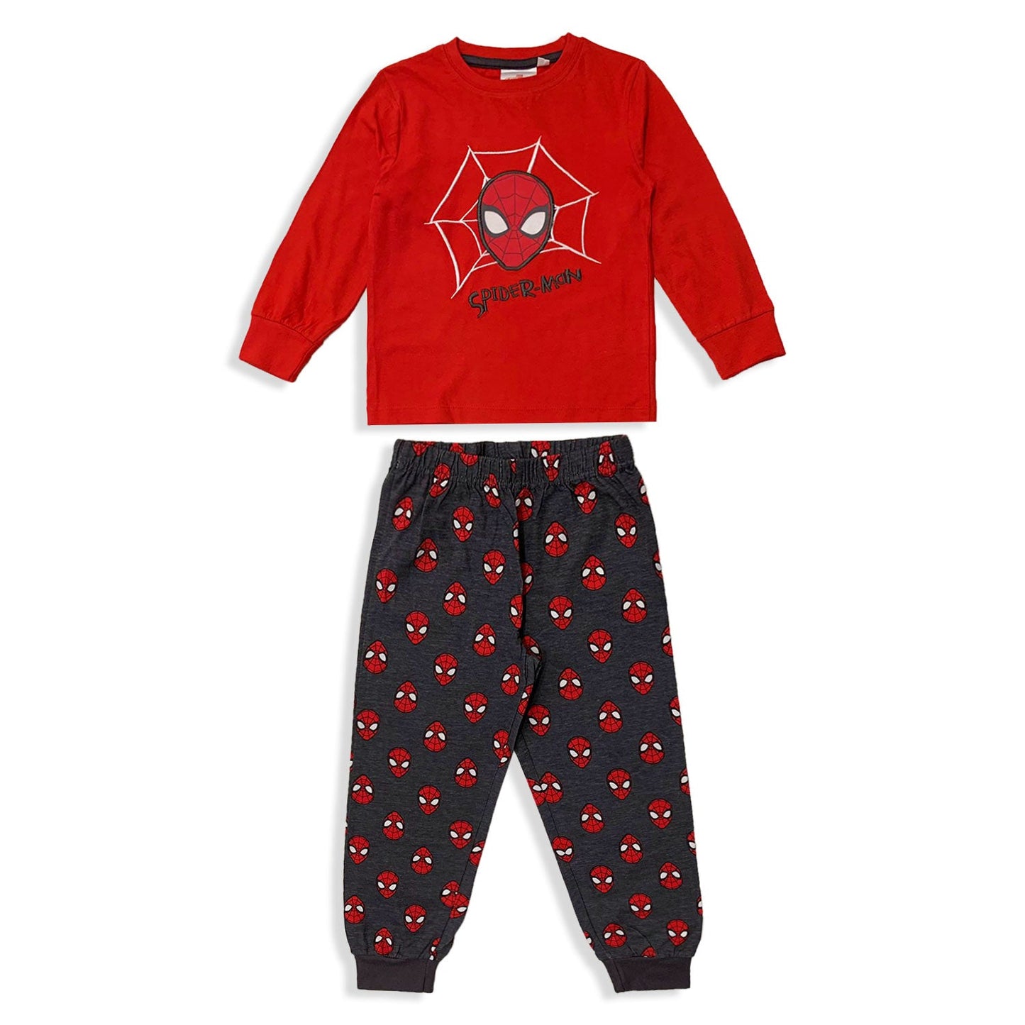 Pigiama Marvel Spiderman lungo ufficiale maniche lunghe in cotone bambino 5571